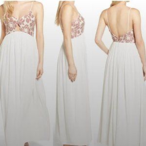 Tularosa Bryce Maxi Dress, Mauve, Size Medium